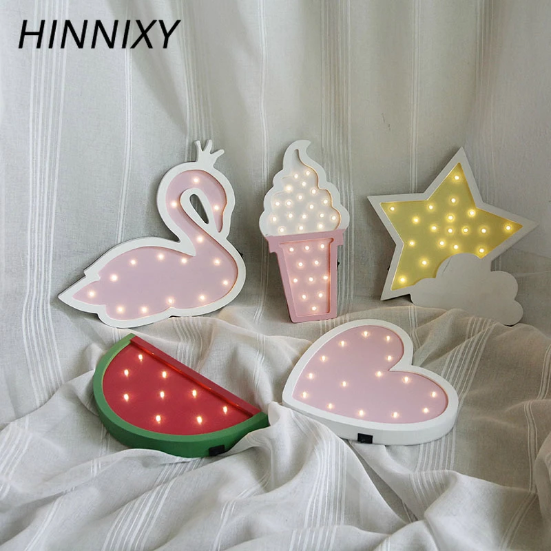 Hinnixy прекрасный Ночной свет в форме животного светодиодный настольный светильник розовый синий Декор для спальни скандинавский стиль Домашний Светильник ing девушка романтические подарки