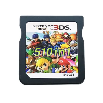 

510 In 1 Compilation Video Game Cartridge Card For Nintendo DS 3DS 2DS Super Combo Multi Cart