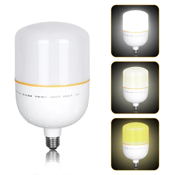 

135 Watt Photography LED Cold Warm Light Bulb 3800K-5500K Color Temperature 110V-220V E27 Base for Video Softbox Studio Lighting