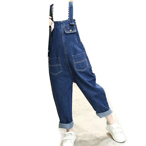 pants Весенне-осенние детские джинсы для девочек модный комбинезон, Комбинезоны для подростков, одежда для девочек детские штаны, брюки, комбинезоны - Цвет: pants