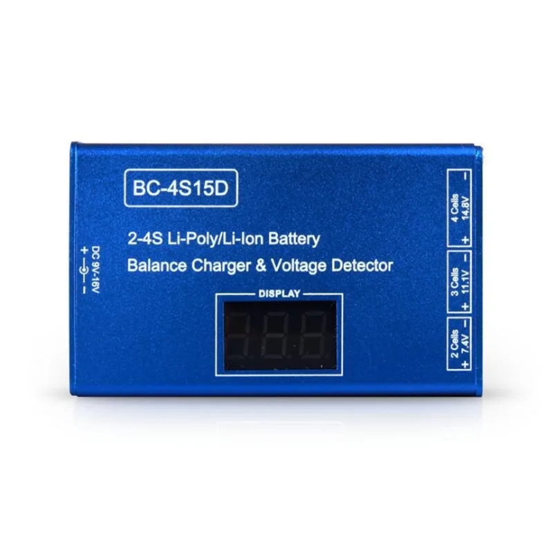 

RC Drone 2-4S Battery Balance Charger BC-4S15D with LED Display Mini Balance Charger for RC FPV
