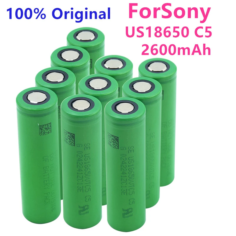 100 Original Us Vtc5 Li Ion Rechargeable Battery For Vtc5 30a 3000mah Forsony Toys Tools Flashlight Free Shipping Replacement Batteries Aliexpress