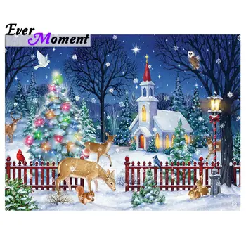 

Ever Moment Drill Square Festival Celebration Beautiful Christmas Eve Diamond Painting Kit 5D DIY Diamond Embroidery 5L279