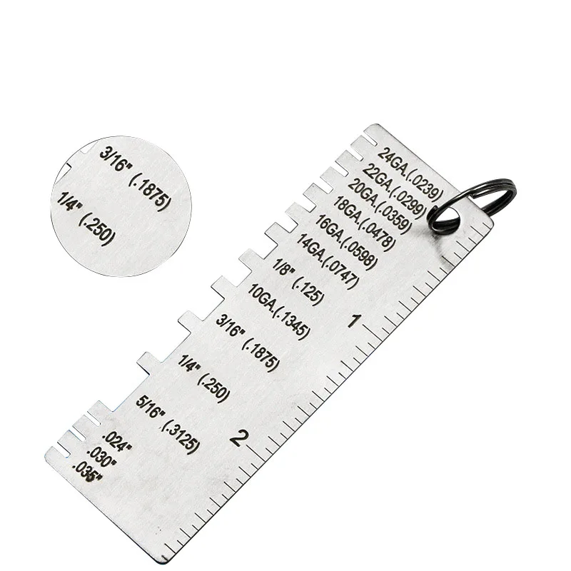 

Stainless Steel Measuring Tools Thickness Gauge Welding Seam Inspection Gauge Welding Seam Measuring Tool