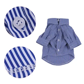 

Pet Dog Clothes Premium Breathable Pet Dog Striped Shirt Clothes Underwear Super Cute Puppy Supplies for Soft Cotton Dog Shirt