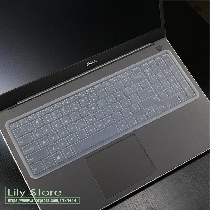 transparent laptop Keyboard Cover Protector Skin for dell Inspiron 15 3000 3580 3583 3584 3585 3582 3590 G3 3573 3576 3578 3579 15.6 inch - Цвет: transparent