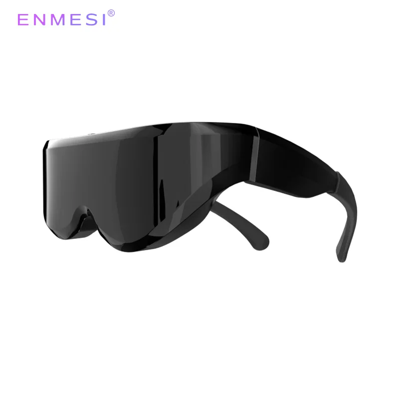 Top ENMESI 3D VR Panoramic Stereo Headset Virtual Reality Glasses Movie Games Video IMAX Giant Screen HD Dual IPS Display Helmet