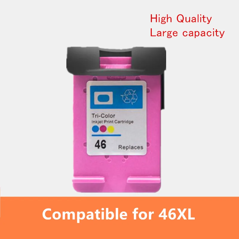 Цвет 46XL картридж совместимый для hp 46 HP принтеров серий DeskJet 2520hc 2020hc 2025hc 2029 2529 4729