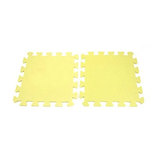 9x yellow EVA puzzle mat Protective mat Fitness mat Floor mat 28 x 28 x 0.8 cm