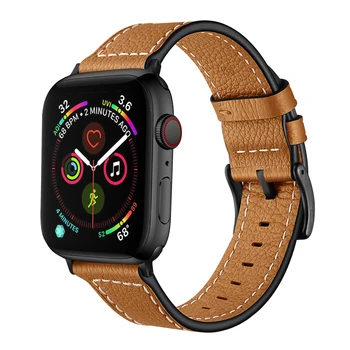 

Genuine leather bracelet For Apple IWatch 5 44 40mm Replacement wrist strap accessories for Apple Watch Series 4 3 2 1 38 42mm