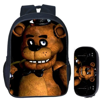 

16 Inch Kids Backpack Five Night at Freddy's Children School Bags For Boy Girl Orthopedic Child Teenage BookBag Knapsack Mochila