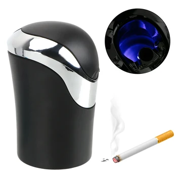 

ALEEPEE Car Ashtray Smoke Ash Cylinder Multifunction Cigarette Smoke Holder Interior Accessories Storage Cup Holder
