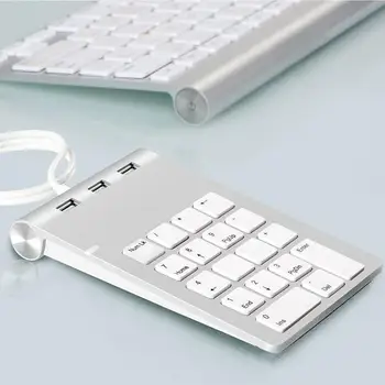 

Mini Wired USB 2.0 Keyboard Multifunctional Computer Table PC Hand-held Portable Accounting Keyboard