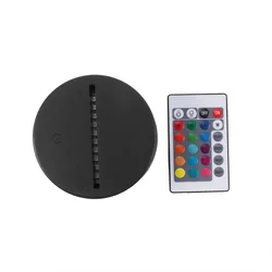 1/5/10Pcs/Lot 3D LED Lamp Base Acrylic Night Light Base LED USB Touch Remote Control Lighting Accessories Base Lamp Cord