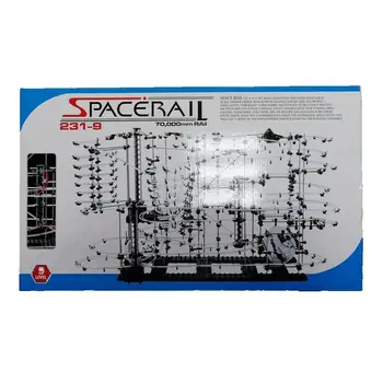 

Spacerail Level 9 Roller Coaster Model Building Kits #231-9 Grade Iron Ball Marble Run Toy White Rail 70000mm