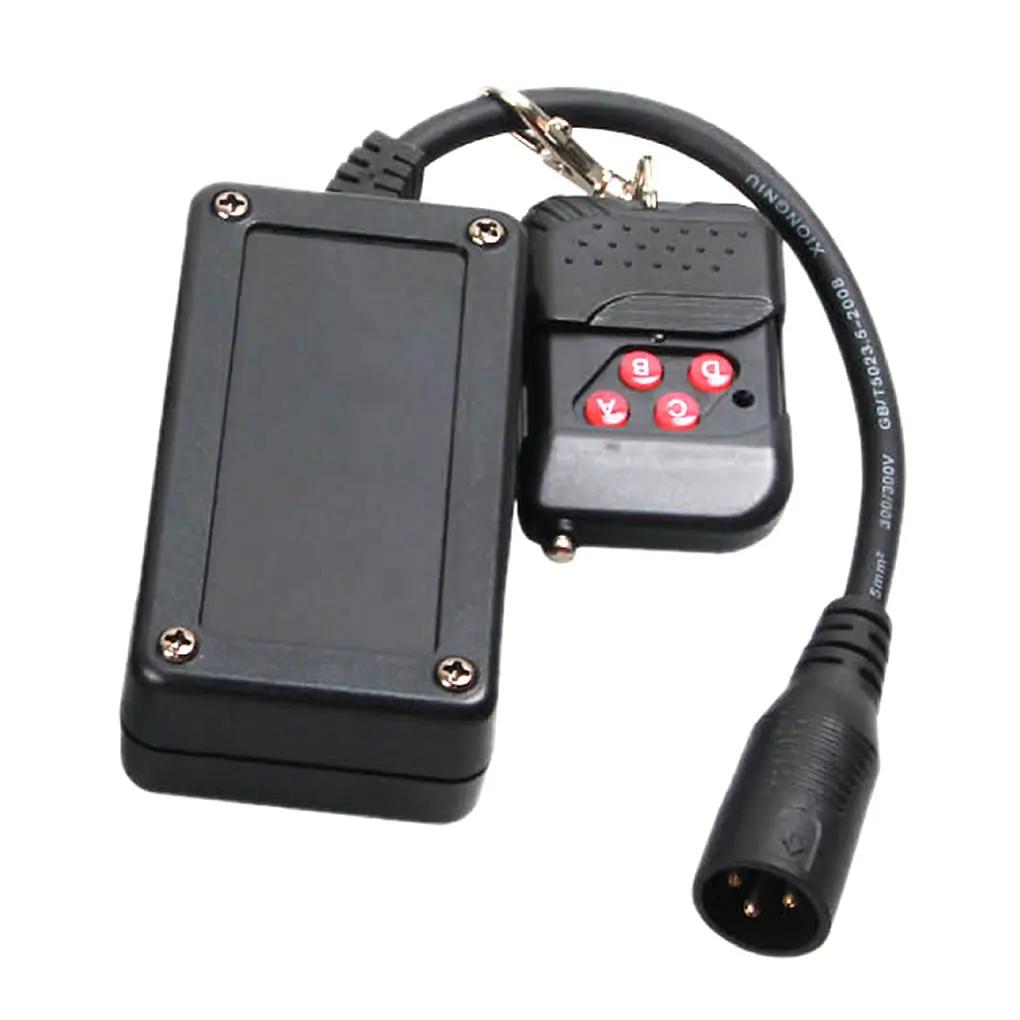 Portable 3 Pins XLR Wireless Remote Control Receiver for Smoke Fog Machine DJ Stage Controller Receptor Fogging 400W 900 1500W