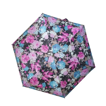 

Flower Pocket Mini Umbrella Anti UV Paraguas Sun Umbrella Rain Women Super Light Folding Portable Umbrellas for Female Travel