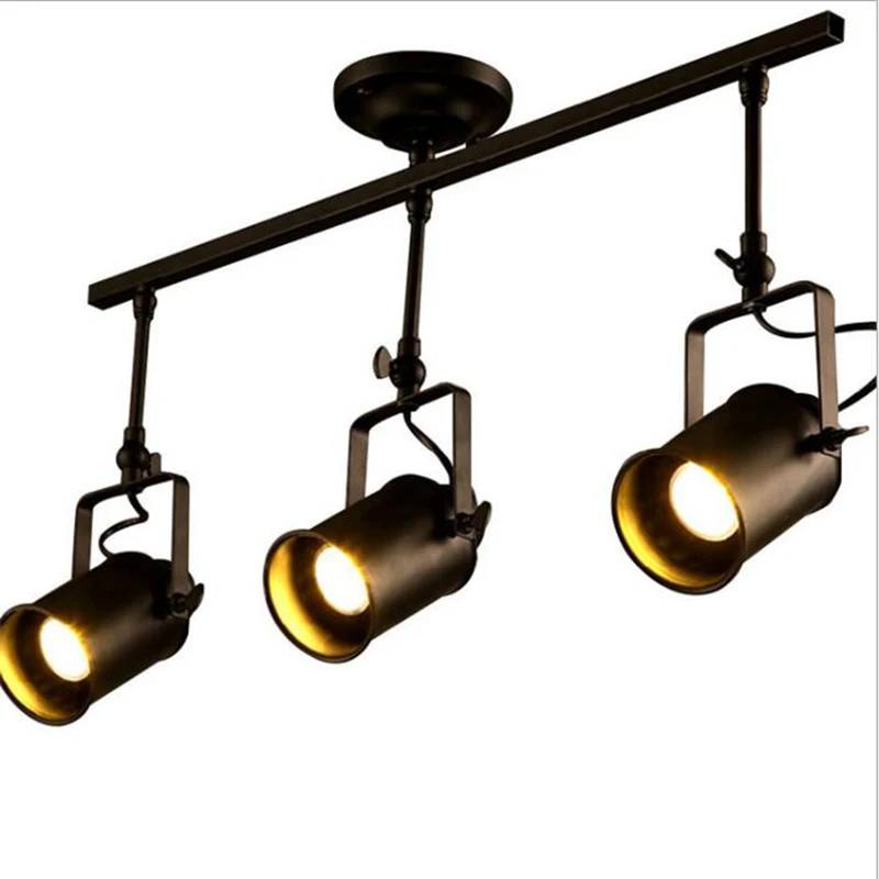 Американские черные потолочные светильники лампа для ресторана кухни гостиной