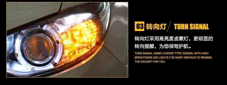 Автомобильный Стайлинг для Mazda 6 фары Новинка мазда6 Atenza светодиодный фары оригинальные DRL Биксеноновые линзы Высокий Низкий Луч парковки