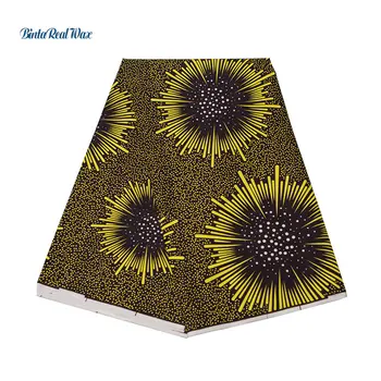 

Africa Ankara Polyester Purple Wax Prints Fabric BintaReal Wax High Quality 6 yards 2020 African Fabric for Party Dress FP6278