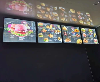 

5PCS A1 LED Illuminated Edge-lit Magnetic Frame Poster Display Lightbox Shop Menu Signs for Restaurant