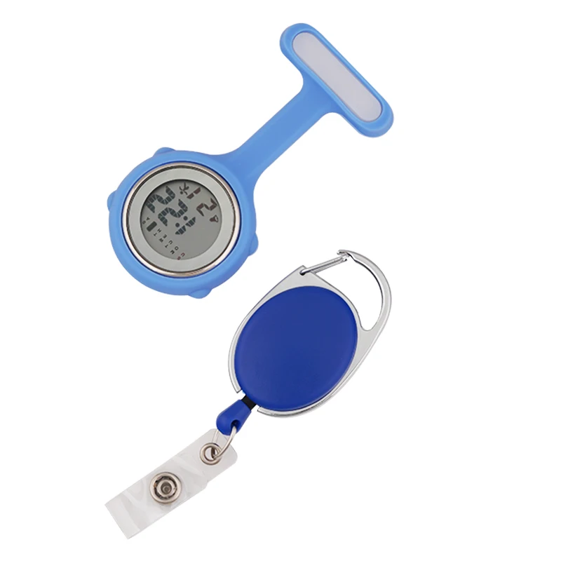 SiliconeNurseDigitalwatchstretchableBuckleMedicalPocketWatch