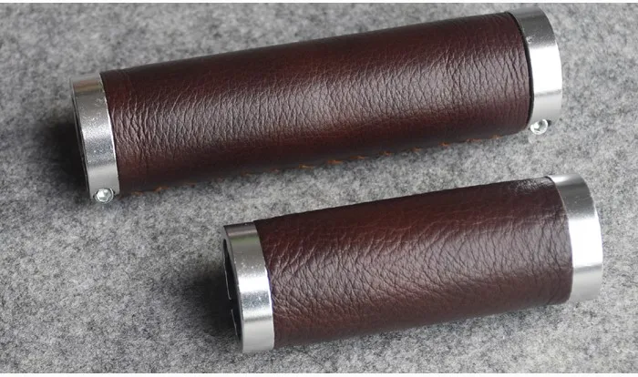 128-90 mm KAILI классический велосипед ручки для велосипеда кожаные рукоятки - Цвет: 128-90 mm