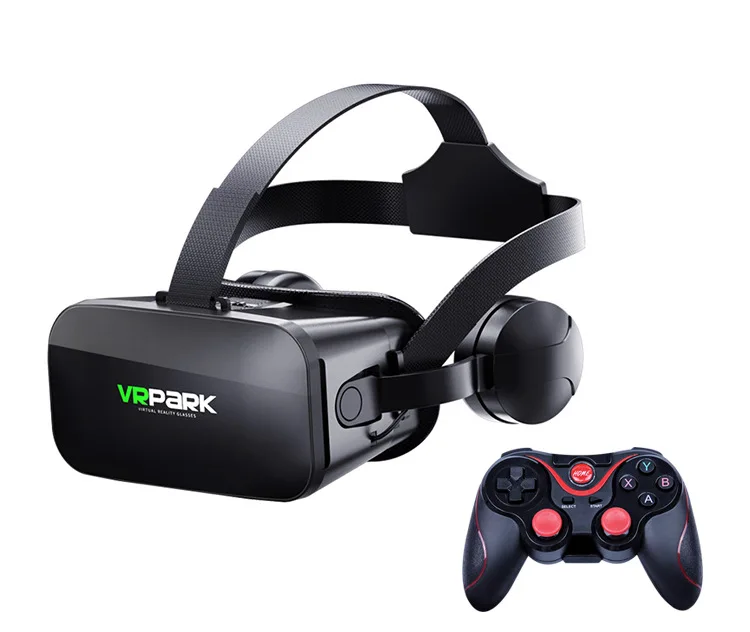 J20 шлем VR Очки виртуальной реальности 3D очки гарнитура шлем для смартфона Google Cardboard стерео для xiaomi huawei - Цвет: VR with Remote B