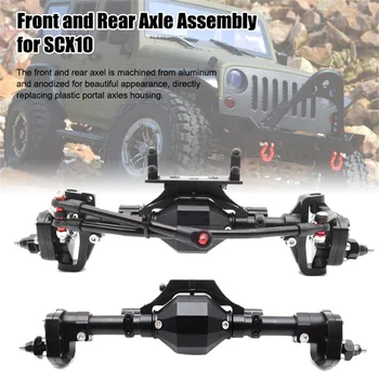 

Remote Control Climbing Car Front and Rear Axle Upgraded Metal Frame Universal Axle Assembly RC Car Accessories for SCX10