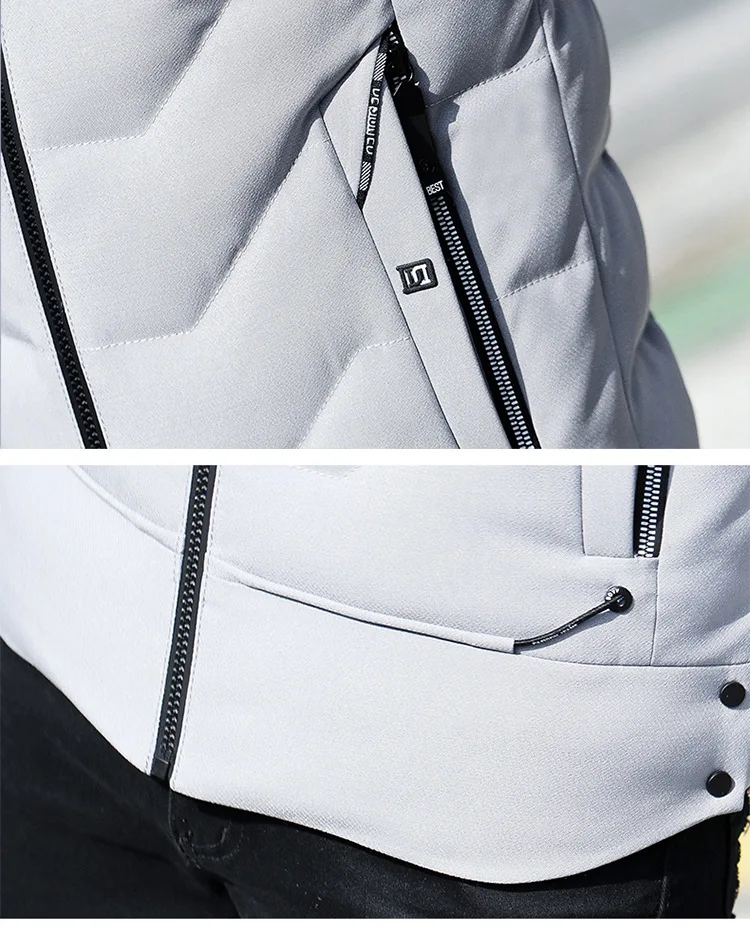 New Style Winter Mid-length Thick Cotton-padded Clothes Men Korean-style Slim Fit Youth Casual down Jacket Cotton-padded Cl