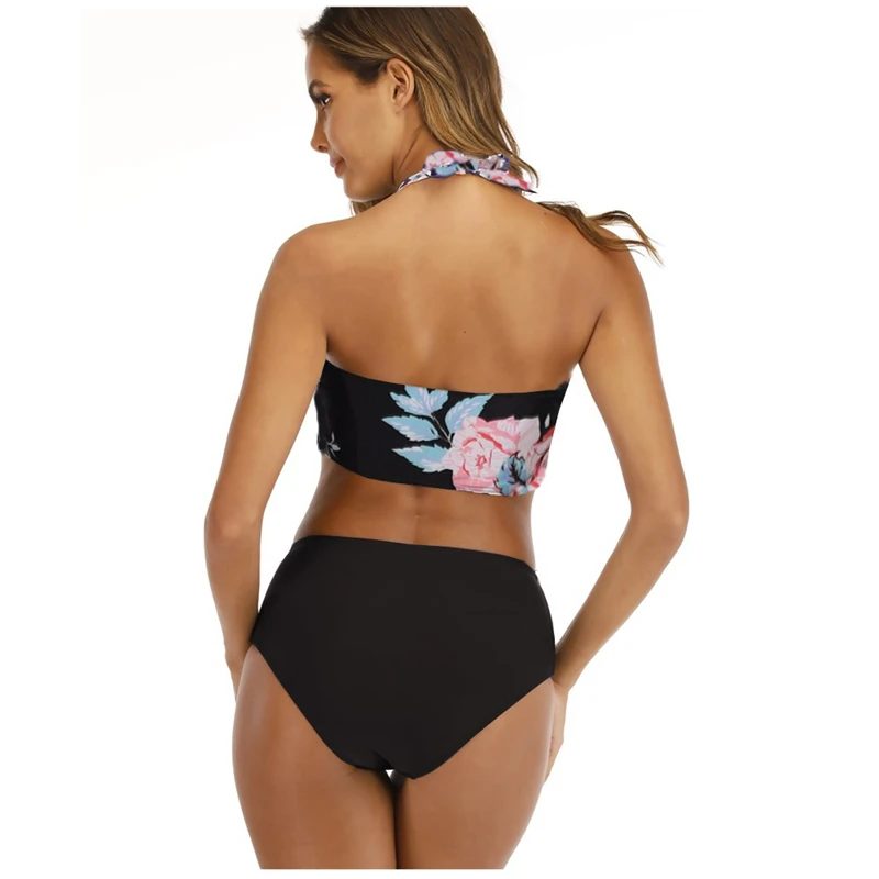 Women Tankini Floral Swimsuit Bikinis High Waist Swimwear Female Bathing Suits Sexy Biquini Set 2020 Women Swimsuit Summer S-XL Women Tankini Floral Swimsuit Bikinis High Waist Swimwear Female Bathing Suits Sexy Biquini Set 2020 Women Swimsuit Summer S-XL