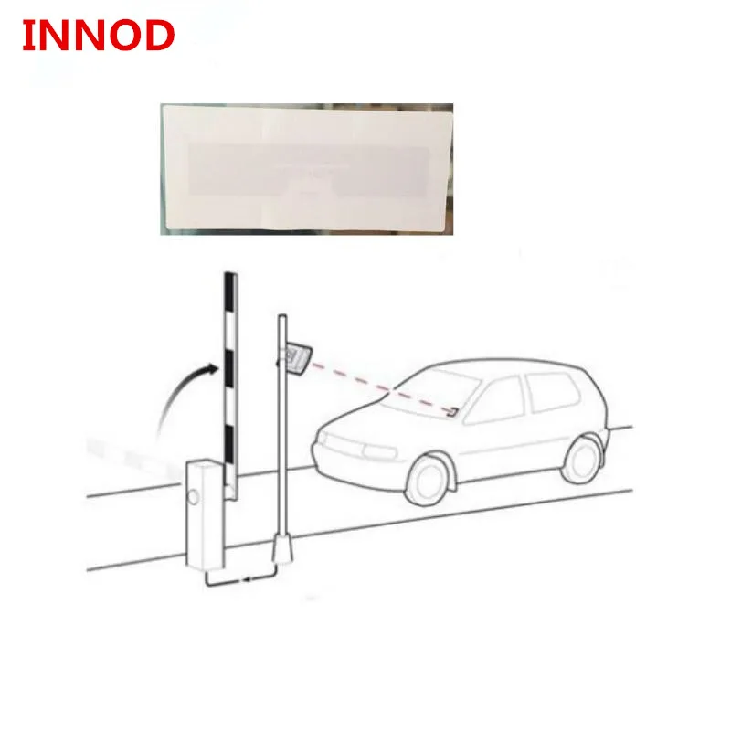 Автомобиль rfid-теги UHF 860-960 МГц Пассивный пассиванти-демонтаж прилипаемый радиочастотный идентификатор бирка наклейка для транспорта