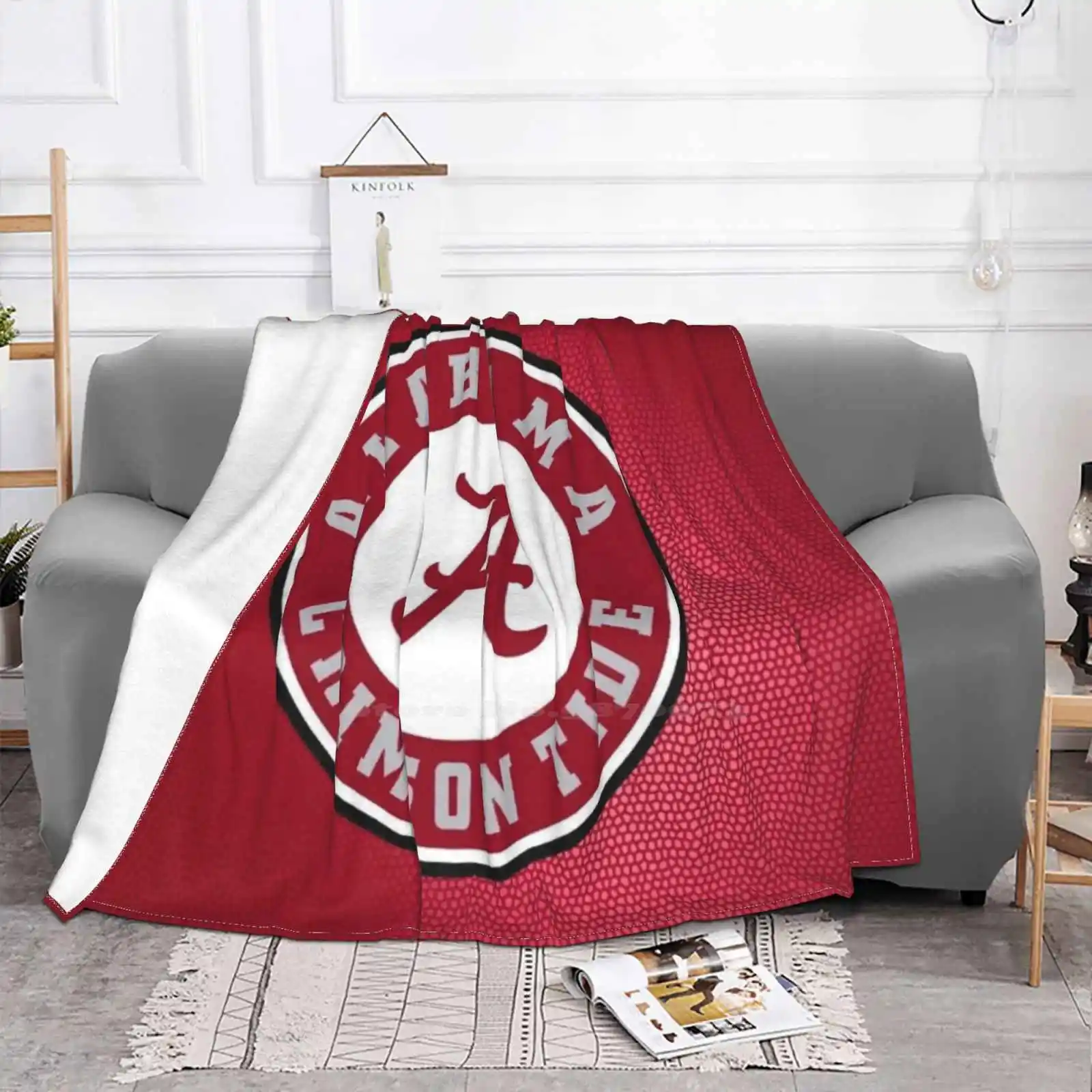 Alabama Mask Fashion Soft Warm Flannel Blanket Football Trendy Cute Sports Tumblr 2