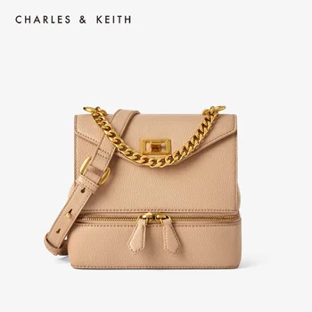 

CHARLES＆KEITH New Arrival for Spring Summer 2020CK2-51190017Women shoulder bag hand bag zipper design fashion bag