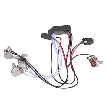 

Preamp 3 Band Equalizer EQ Harness Guitar Bass Tone Control System for Active Pickup