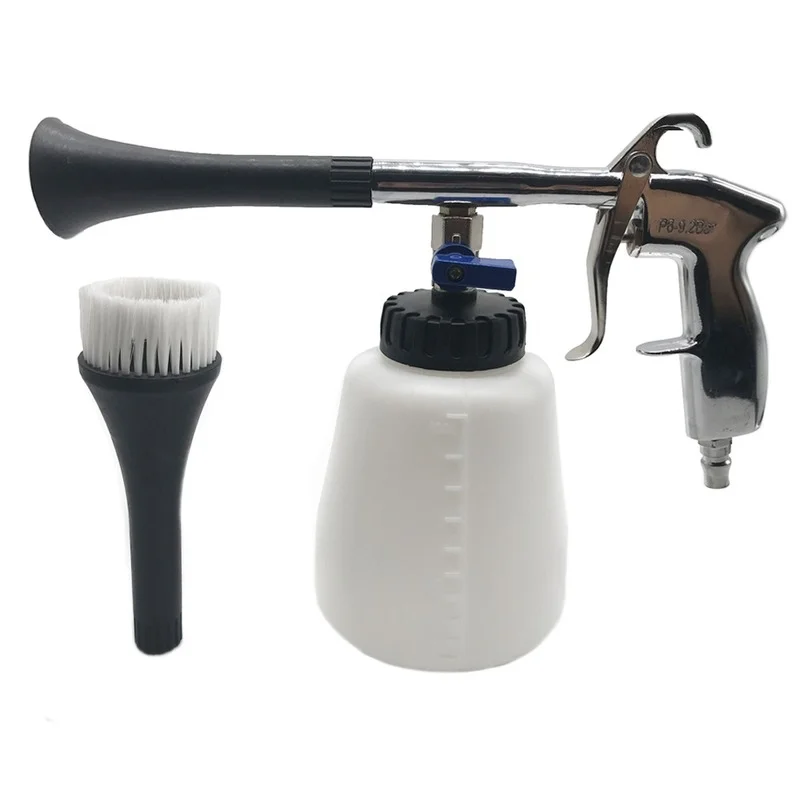

Car dry cleaning gun high pressure washer water gun internal dry cleaning belt brush car cleaning tool car cleaning accessories