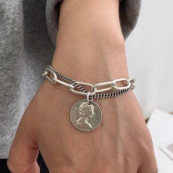 Portrait Coin Bracelet Bohemian Retro Multilayer Chain