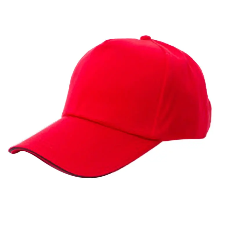 Одноцветная бейсболка с петлей, унисекс - Цвет: bright red