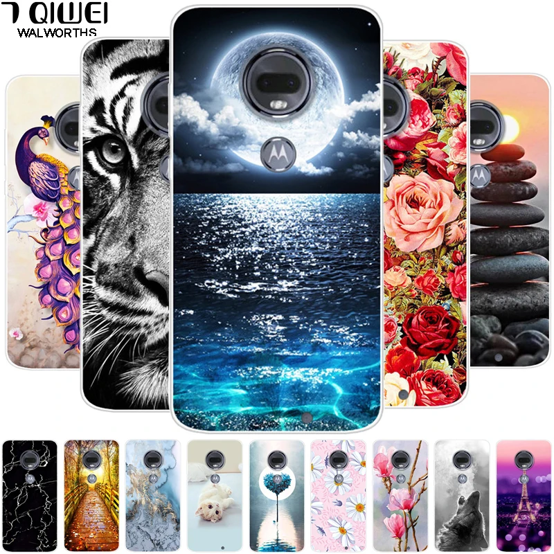 Силиконовый чехол для телефона Motorola Moto G6 Plus E5 Play G7 Power G5S E5Play G7Play X4 мягкий TPU E 5