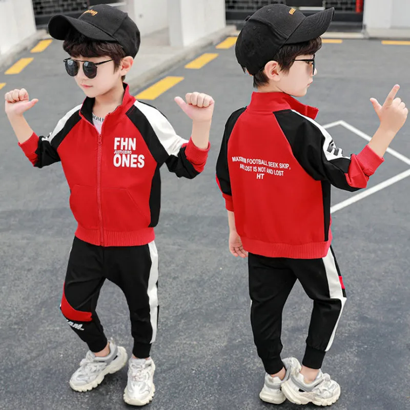 

2021 New Toddler Boys Clothes Set Tracksuit Children Baby Girls Sports Suits Jacket Pants 3 4 5 6 7 8 9 10 11 12 years