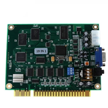 

19 In 1 Game Machine Motherboard Pcb Circuit Board Horizontal Arcade Multigame Game Board For Jamma Game Support Cga Vga