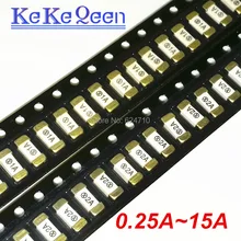 100 шт. 0451 1808 2410 SMD Керамика предохранитель 0.25A/0.5A/0.75A/1A/1.5A/1.6A/2A/2.5A/3A/3.15A/4A/5A/6.3A/7A/8A/10A/ 12A/15A кубовидный предохранитель