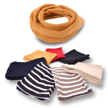 

WZCX 2019 New Korean Version Knitting Stripe Children'S Scarf Unisex Autumn Winter Keep Warm Warm Scarf Cotton Scarf