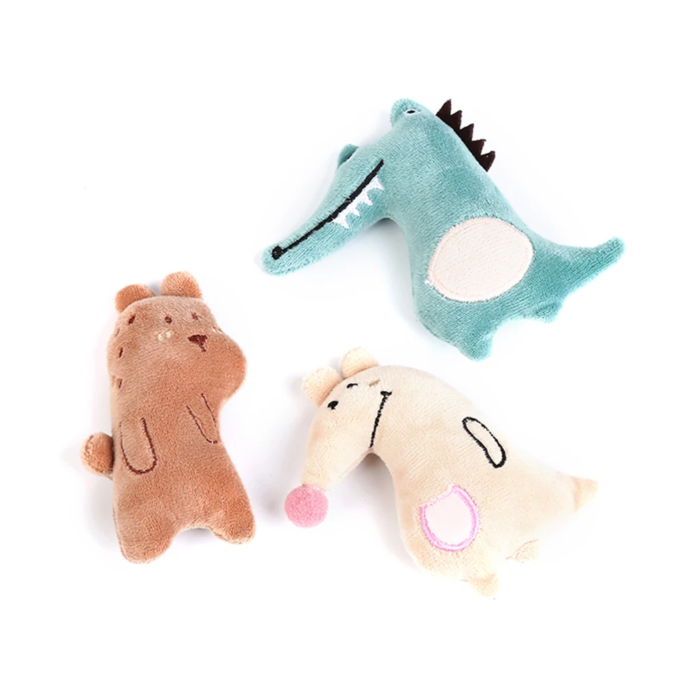Mini Cat Grinding Catnip Toy Funny Interactive Plush Cat Teeth Toys Pet Kitten Chewing Toy Claws Thumb Bite Cat Mint