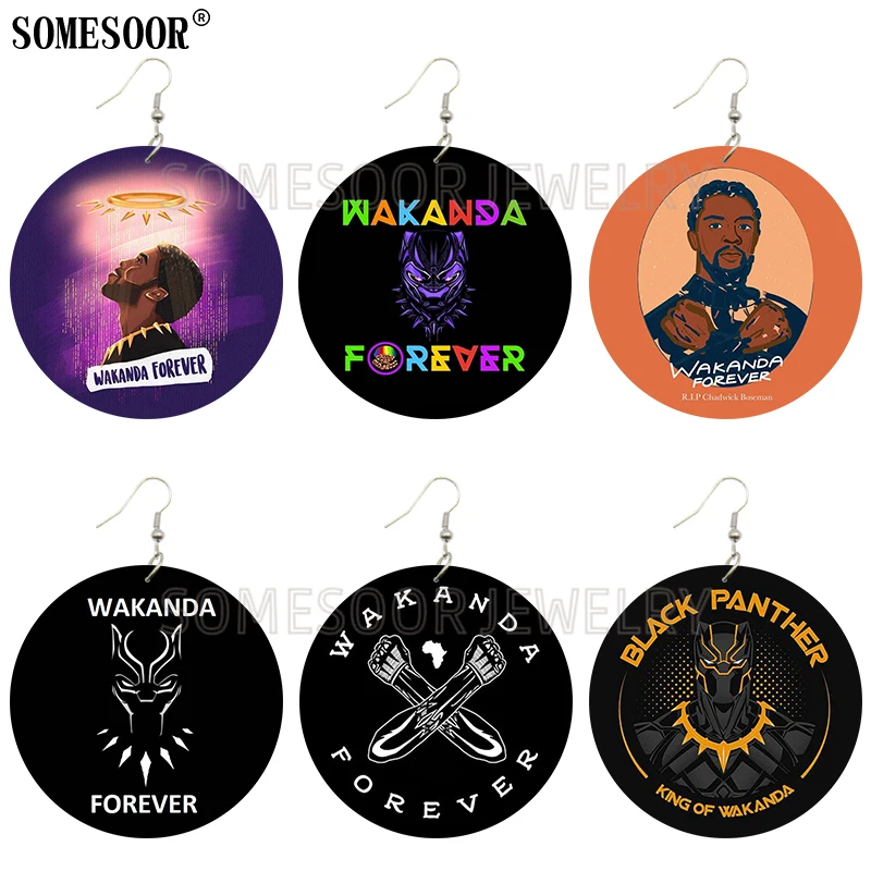 Ювелирные изделия SOMESOOR Черная пантера Wakanda Forever R.I.P Африканский король