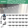 RBCFHI Misting Cooling System with 45W Pump Filter Kit 6M-21M Garden Irrigation Watering Kits Outdoor Patio Porch Greenhouse 1