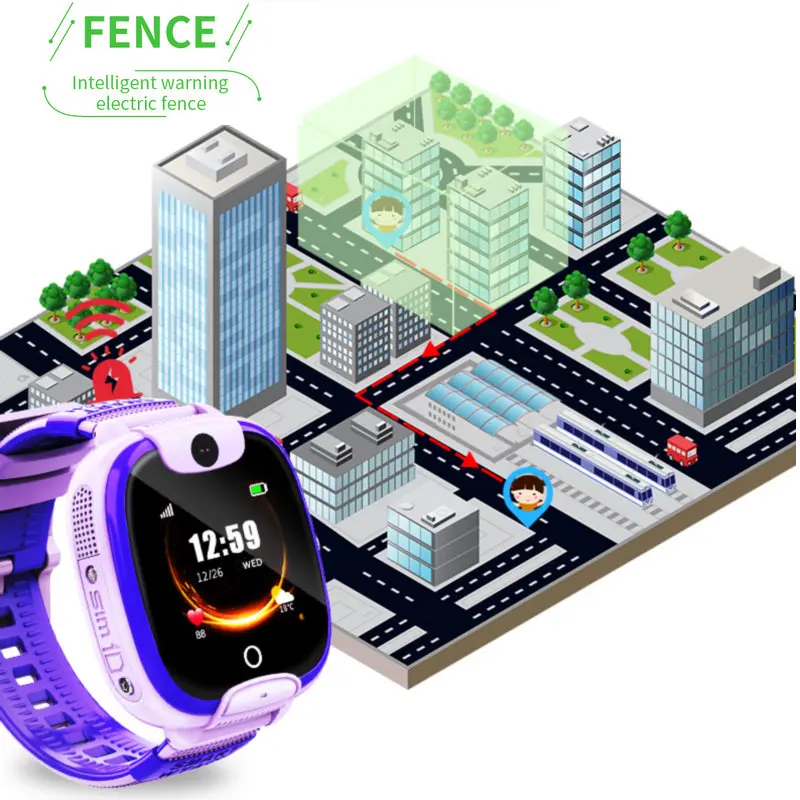 Смарт часы Greentiger DF08 для детей с SIM картой функцией отслеживания вызовов камерой и