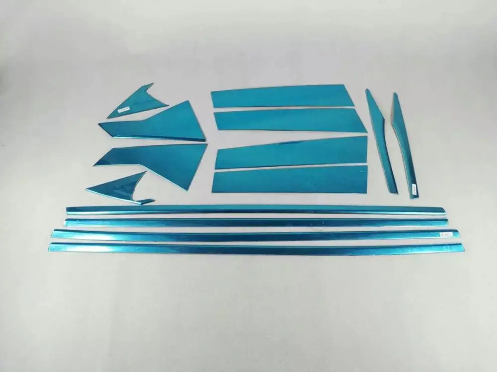 

Car styling Stainless Steel Window Middle Frame Trims For Honda Civic 10th 2016 Car Decoration Accessories