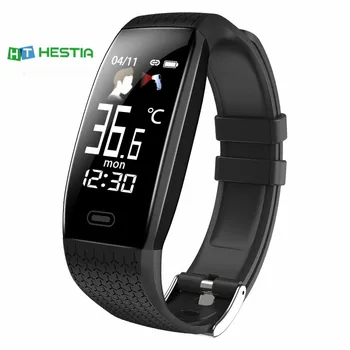 

2020 Smart Watch T5 Body Temperature Waterproof Fitness Watch Call Reminder Sport Mode Smartwatch Sport Men Women Hot