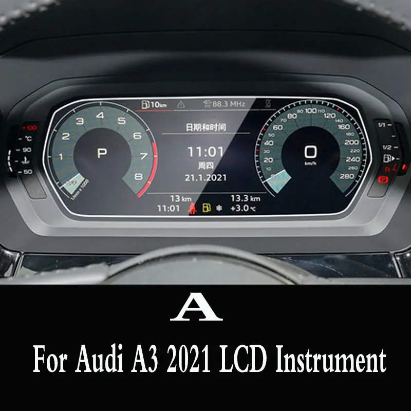 

For Audi A3 2021 GPS Navigation Touch Center Display Auto Interior Tempered glass film Protector